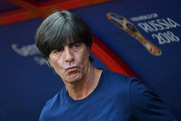National coach Joachim Jogi LOEW LÖW GER uncertain future skeptical serious single image truncated individual portrait portrait portrait South Korea KOR Germany GER 2 0 Preliminary Group F match 43 at 27 06 2018 in Kazan Kazan Arena Soccer World Cup 2018 in Russia vom 14 06 15 07 2018