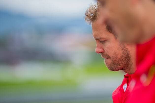 28 06 2018 Red Bull Ring Spielberg AUT FIA Formula 1 Grand Prix of Austria Previews of the Tour Sebastian Vettel GER Scuderia Ferrari German Formula One driver Sebastian Vettel of Scuderia Ferrari during the Austrian Formula One Grand Prix at the Red Bull Ring in Spielberg France on 2018 06 28 Spielberg  EP_ang