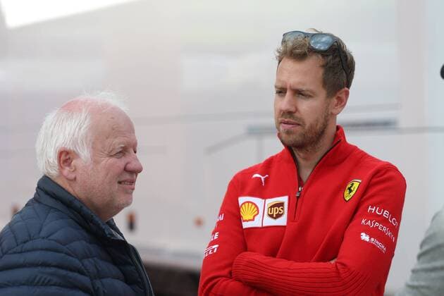 Photo4 LaPresse 28 06 2018 Spielberg, Austria Grand Prix Formula One Austria 2018 In the pic: Sebastian Vettel (GER) Scuderia Ferrari SF71H with his father Norbert Vettel (GER)  Copyright: xPhoto4 LaPressex