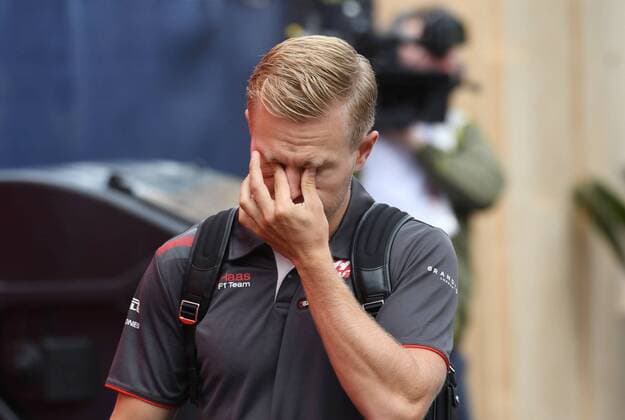 Kevin Magnussen Haas F1 Team Comes to the Paddock in the Morning Formula One Grand Prix of Austria Red Bull Ring 29 06 2018 Formula 1 Grand Prix of Austria Red Bull Ring 29 06 2018 Paddock Portrait Spielberg Copyright: xEIBNER Florian_Schustx EP_SCHUST