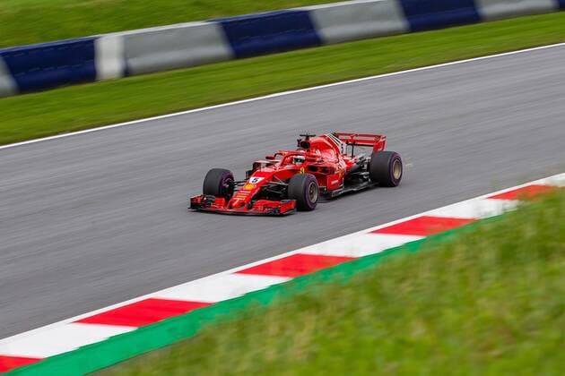 28 06 2018 Red Bull Ring Spielberg AUT FIA Formula 1 Grand Prix of Austria Training im Bild Sebastian Vettel GER Scuderia Ferrari German Formula One driver Sebastian Vettel of Scuderia Ferrari during the Austrian FIA Formula One Grand Prix at the Red Bull Ring in Spielberg France on 2018 06 28 Spielberg  EX_ANG