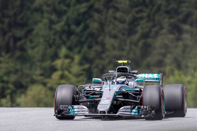 28 06 2018 Red Bull Ring Spielberg AUT FIA Formula 1 Grand Prix of Austria Training im Bild Valtteri Bottas FIN Mercedes F1 Formula One driver Valtteri Bottas of Mercedes during the Austrian Formula One Grand Prix at the Red Bull Ring at Spielberg France on 2018 06 28 Spielberg  EX_ANG