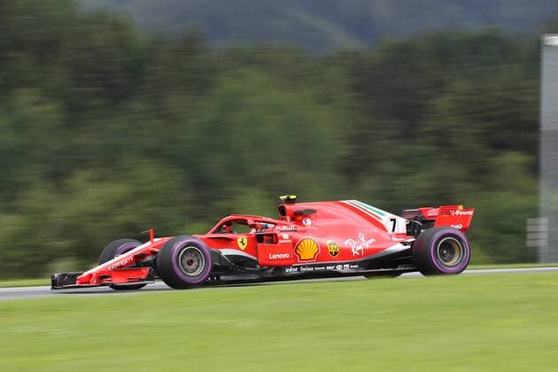 Photo4 LaPresse 29 06 2018 Spielberg, Austria Grand Prix Formula One Austria 2018 In the pic: free Practice 1, Kimi Raikkonen (FIN) Scuderia Ferrari SF71H  Copyright: xPhoto4 LaPressex