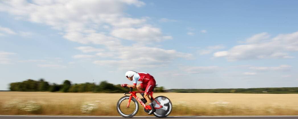 Cycling German championship individual time trial 2018 men elite over 45km on 29 06 2018 in Einhausen HES xmdx Tony Martin team Katusha Alpecin again secures the title of German champion in individual time trial German championships individual time trial 2018