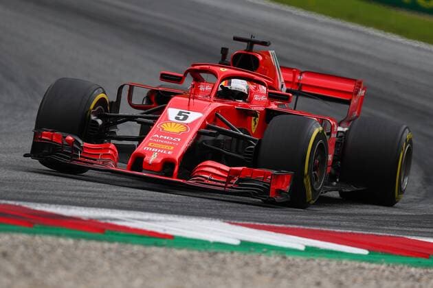Sebastian Vettel Ferrari Zeltweg 29-06-2018 GP Austria Formula 1 Championship 2018 Practice - Prove Foto Federico Basile Insidefoto federicoxbasile