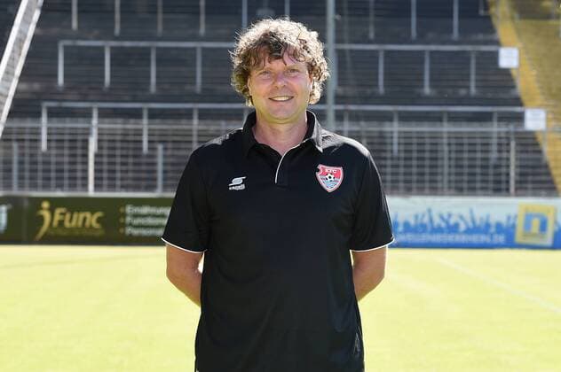 Football 3 league Official photo session KFC Uerdingen at the Grotenburg Stadium in Krefeld Coach Stefan Krämer KFC Uerdingen 3 League Portrait Date 2018 2019 xRx