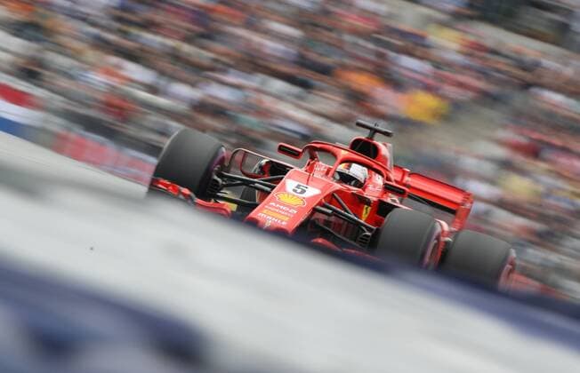 FORMULA 1 - GP of Austria 2018 SPIELBERG,AUSTRIA,30.JUN.18 - MOTORSPORTS, FORMULA 1 - Grand Prix of Austria, Red Bull Ring, free practice. Image shows Sebastian Vettel (GER Ferrari). GEPAxpictures xAndreasxPranter