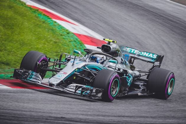 30 06 2018 Red Bull Ring Spielberg AUT FIA Formula 1 Grand Prix of Austria Training in the picture Valtteri Bottas FIN Valtteri Bottas of Mercedes during the Austrian FIA Formula One Grand Prix at the Red Bull Ring in Spielberg Spielberg  EP_ang