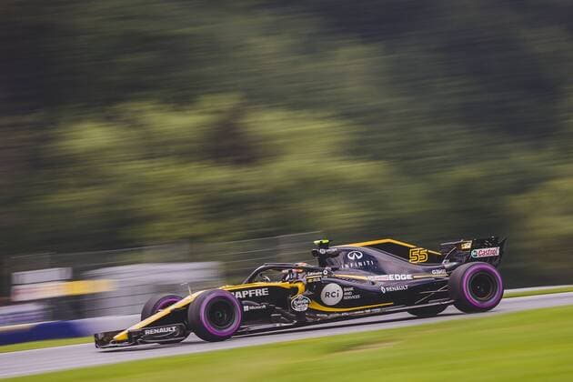 30 06 2018 Red Bull Ring Spielberg AUT FIA Formula 1 Grand Prix of Austria Training im Bild Carlos Sainz jr ESP Renault Spanish Formula One driver Carlos Sainz jr of Renault during training of the Austrian FIA Formula One Grand Prix at the Red Bull Ring in Spielberg Spielberg  EP_ang