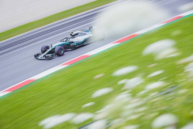 30 06 2018 Red Bull Ring Spielberg AUT FIA Formula 1 Grand Prix of Austria Training in the picture Valtteri Bottas FIN Valtteri Bottas of Mercedes during the Austrian FIA Formula One Grand Prix at the Red Bull Ring in Spielberg Spielberg  EP_ang