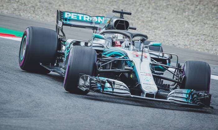 30 06 2018 Red Bull Ring Spielberg AUT FIA Formula 1 Grand Prix of Austria Training im Bild Lewis Hamilton GBR Mercedes British Formula One driver Lewis Hamilton of Mercedes during the Austrian FIA Formula One Grand Prix at the Red Bull Ring in Spielberg Spielberg  EP_fei
