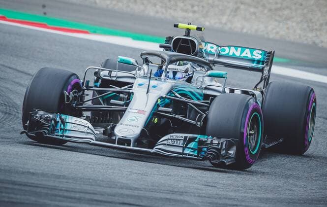 30 06 2018 Red Bull Ring Spielberg AUT FIA Formula 1 Grand Prix of Austria Training in the picture Valtteri Bottas FIN Valtteri Bottas of Mercedes during the Austrian FIA Formula One Grand Prix at the Red Bull Ring in Spielberg Spielberg  EP_fei