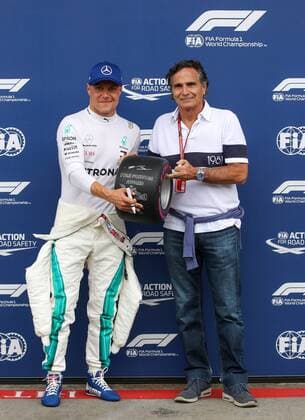 FORMULA 1 - GP of Austria 2018 PIELBERG,AUSTRIA,30.JUN.18 - MOTORSPORTS, FORMULA 1 - Grand Prix of Austria, Red Bull Ring, qualifying. Image shows Valtteri Bottas (FIN Mercedes) and Nelson Piquet. GEPAxpictures xMaticxKlansek