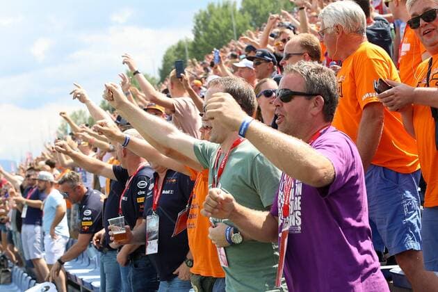 FORMULA 1 - GP of Austria 2018 SPIELBERG,AUSTRIA,30.JUN.18 - MOTORSPORTS, FORMULA 1 - Grand Prix of Austria, Red Bull Ring, qualifying. Image shows fans. GEPAxpictures xChristianxWalgram