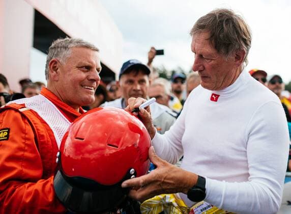 FORMULA 1 - GP of Austria 2018 SPIELBERG,AUSTRIA,30.JUN.18 - MOTORSPORTS - Grand Prix of Austria, Red Bull Ring, legends parade. Image shows Franz Klammer (Alfa Romeo Alfetta GTV6). GEPAxpictures xMaticxKlansek