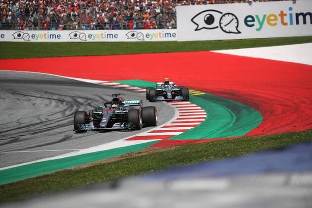 FORMULA 1 - GP of Austria 2018 SPIELBERG,AUSTRIA,01.JUL.18 - MOTORSPORTS - Grand Prix of Austria, Red Bull Ring. Image shows Lewis hamilton (GBR Mercedes). GEPAxpictures xDanielxGoetzhaber