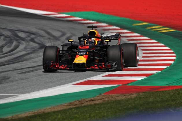 FORMULA 1 - GP of Austria 2018 SPIELBERG,AUSTRIA,01.JUL.18 - MOTORSPORTS - Grand Prix of Austria, Red Bull Ring. Image shows Daniel Ricciardo (AUS Aston Martin Red Bull Racing). GEPAxpictures xDanielxGoetzhaber