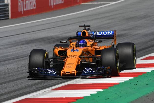 Fernando Alonso McLaren F1 Team Formula One Grand Prix of Austria Red Bull Ring 01 07 2018 2018 Formula 1 Grand Prix of Austria Red Bull Ring 01 07 2018 Spielberg Copyright: xEIBNER Florian_Schustx EP_SCHUST