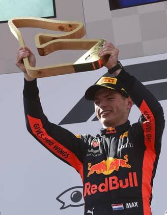 FORMULA 1 - GP of Austria 2018 SPIELBERG,AUSTRIA,01.JUL.18 - MOTORSPORTS - Grand Prix of Austria, Red Bull Ring. Image shows the rejoicing of Max Verstappen (NED Red Bull Racing). GEPAxpictures xWolfgangxGrebien