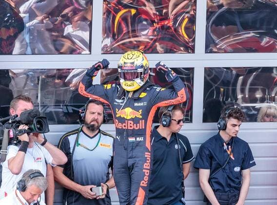 01 07 2018 Red Bull Ring Spielberg AUT FIA Formula 1 Grand Prix of Austria race in the picture Sieger Max Verstappen NED Red Bull Racing Racewinner Dutch Formula One driver Max Verstappen of Red Bull Racing during the Austrian FIA Formula One Grand Prix at the Red Bull Ring in Spielberg France on 2018 07 01 Spielberg  EX_FEI