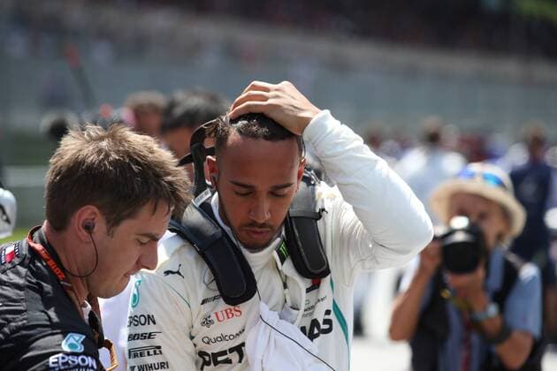 Photo4 LaPresse 01 07 2018 Spielberg, Austria Grand Prix Formula One Austria 2018 In the pic: starting grid Lewis Hamilton (GBR) Mercedes AMG F1 W09  Copyright: xPhoto4 LaPressex