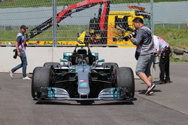 Photo4 LaPresse 01 07 2018 Spielberg, Austria Grand Prix Formula One Austria 2018 In the pic: race, Valtteri Bottas (FIN) Mercedes AMG F1 W09 retires from the race  Copyright: xPhoto4 LaPressex