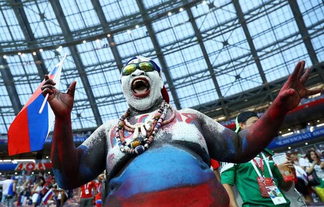 russia supporter Moscow 01-07-2018 Football FIFA World Cup WM Weltmeisterschaft Fussball Russia 2018 Spain - Russia Spagna - Russia Foto Matteo Ciambelli Insidefoto matteoxciambelli