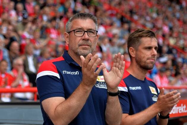 Football Men Season 2018 2019 2 Bundesliga 1 FC Union Berlin Season opener at the stadium An der Alten Försterei 1 FC Union Berlin FC Carl Zeiss Jena Head coach Urs Fischer 1 FC Union Berlin and Co Coach Sebastian Bönig 1 FC Union Berlin before the match 01 07 18 Copyright: xMichaelxHundtx xMatthiasxKochx