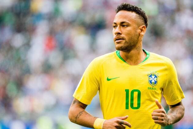180702 Neymar of Brazil during the FIFA World Cup round of 16 match between Brazil and Mexico on July 2, 2018 in Samara Photo Petter Arvidson BILDBYRAN Code PA 92081  Copyright: PETTERxARVIDSON BB180702PA039