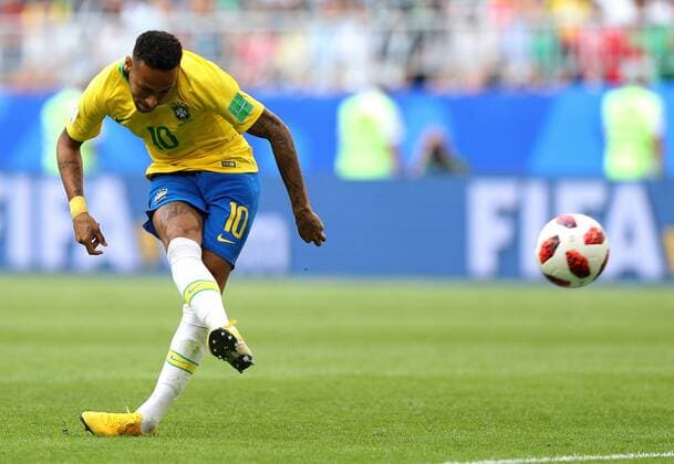 Brazil vs. Mexico SAMARA, SA - 02.07.2018: BRAZIL VS. MEXICO - Neymar do Brasil during the match between Brazil and Mexico, valid for the eighth round of the 2018 World Cup held at the Samara Arena in Samara, Russia. (Photo: Rodolfo Buhrer La Imagem Fotoarena) x1560536x  RodolfoxBuhrer
