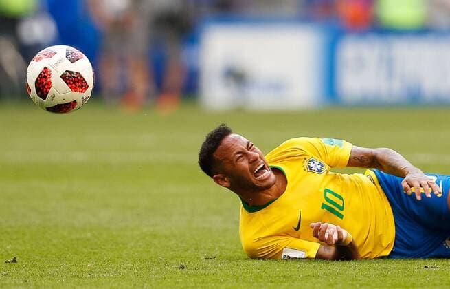 Brazil vs. Mexico SAMARA, SA - 02.07.2018: BRAZIL VS. MEXICO - Neymar Jr. of Brazil during the match between Brazil and Mexico valid for the eighth round of the 2018 World Cup held at the Samara Arena in Samara, Russia. (Photo: Marcelo Machado de Melo Fotoarena) x1560626x  MarceloxMachadoxdexMelo