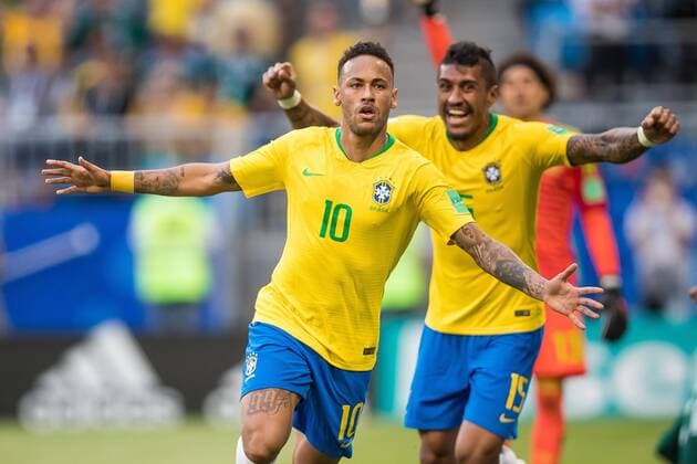 02.07.2018 SAMARA, SAMARA ARENA PILKA NOZNA (FOOTBALL) MISTRZOSTWA SWIATA ROSJA 2018 FIFA World Cup WM Weltmeisterschaft Fussball RUSSIA 2018 1 8 FINAL BRAZYLIA - MEKSYK (BRASIL-MEXICO) NZ NEYMAR BRAMKA RADOSC GOL GOAL FOTO LUKASZ SKWIOT CYFRASPORT NEWSPIX.PL --- Newspix.pl france out!  20180702CSLS0038
