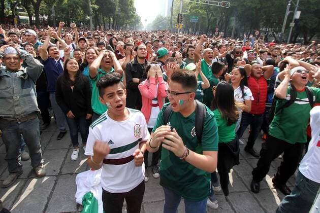 July 2 2018 EUM20180702DEP22 JPG CITY OF MEXICO SoccerFutbol World Amateur reactions at the Angel of Independence during the Mexico vs. Brazil match in the round of 16 that ended 2 1 which means the elimination of the Mexican National Team Photo EL Agency UNIVERSALCarlos MejiaEELG Latin News July 2 2018  - ZUMAu78_ 20180702_zaf_u78_055 Copyright: xElxUniversalx