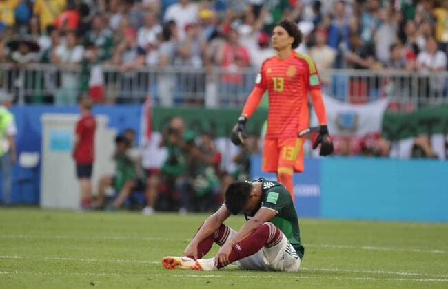 July 2 2018 EUM20180702DEP39 JPG SAMARA Russia SoccerFutbol World Reactions of Mexican players after finishing 2 1 in the match against Brazil in the round of 16 that means the elimination of the Mexican National Team this July 2, 2018 Photo Agency EL UNIVERSALLuis CortesEELG Latin News July 2 2018  - ZUMAu78_ 20180702_zaf_u78_072 Copyright: xElxUniversalx