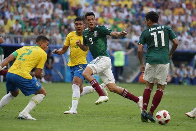 July 2 2018 EUM20180702DEP62 JPG SAMARA Russia SoccerFutbol World Aspects of the plays during the match between Mexico vs Brazil at the Samara Arena stadium which means the elimination of the Mexican National Team of the World Cup to finish 2 1 this July 2, 2018 Photo Agency EL UNIVERSALLuis CortesEELG Latin News July 2 2018  - ZUMAu78_ 20180702_zaf_u78_097 Copyright: xElxUniversalx
