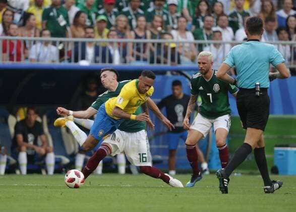 July 2 2018 EUM20180702DEP64 JPG SAMARA Russia SoccerFutbol World Aspects of the plays during the match between Mexico vs Brazil at the Samara Arena stadium which means the elimination of the Mexican National Team of the World Cup to finish 2 1 this July 2, 2018 Photo Agency EL UNIVERSALLuis CortesEELG Latin News July 2 2018  - ZUMAu78_ 20180702_zaf_u78_098 Copyright: xElxUniversalx