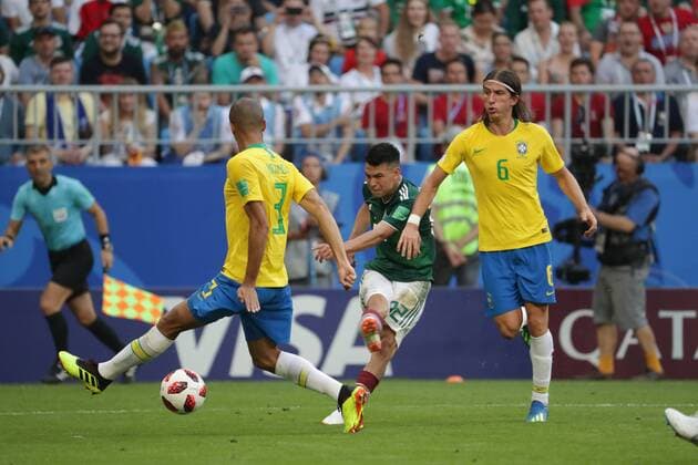 July 2 2018 EUM20180702DEP65 JPG SAMARA Russia SoccerFutbol World Play aspects during the match between Mexico vs Brazil at the Samara Arena stadium which means the elimination of the Mexican National Team that will finish 2 1 this July 2, 2018 Photo Agency EL UNIVERSALLuis CortesEELG Latin News July 2 2018  - ZUMAu78_ 20180702_zaf_u78_101 Copyright: xElxUniversalx