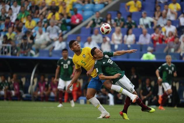 July 2 2018 EUM20180702DEP68 JPG SAMARA Russia SoccerFutbol World Play aspects during the match between Mexico vs Brazil at the Samara Arena stadium which means the elimination of the Mexican National Team that will finish 2 1 this July 2, 2018 Photo Agency EL UNIVERSALLuis CortesEELG Latin News July 2 2018  - ZUMAu78_ 20180702_zaf_u78_102 Copyright: xElxUniversalx