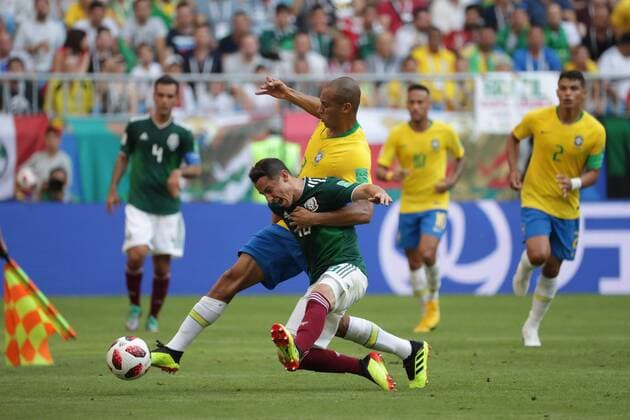 July 2 2018 EUM20180702DEP69 JPG SAMARA Russia SoccerFutbol World Aspects of the plays during the match between Mexico vs Brazil at the Samara Arena stadium which means the elimination of the Mexican National Team of the World Cup to finish 2 1 this July 2, 2018 Photo Agency EL UNIVERSALLuis CortesEELG Latin News July 2 2018  - ZUMAu78_ 20180702_zaf_u78_105 Copyright: xElxUniversalx