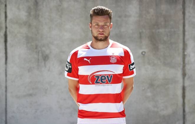 Zwickau Soccer 3 Liga Zwickau 02 07 2018 Soccer 3 Liga FSV Zwickau Portrait date 2018 2019 Pictured Janik Mäder Maeder FSV Zwickau