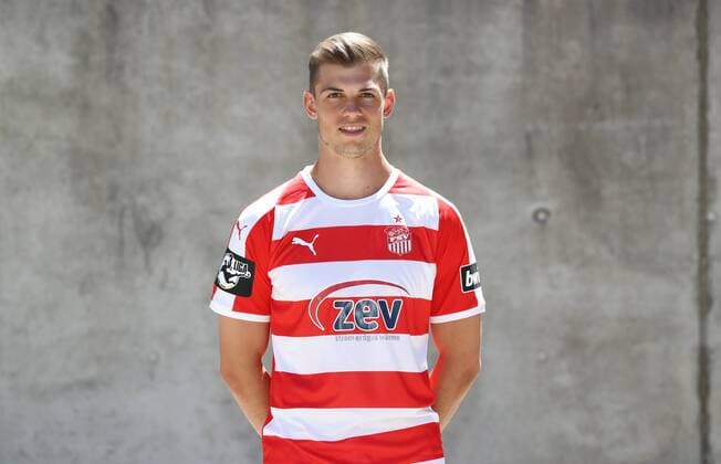 Zwickau Soccer 3 Liga Zwickau 02 07 2018 Soccer 3 Liga FSV Zwickau Portrait date 2018 2019 Pictured Kevin Hoffmann FSV Zwickau