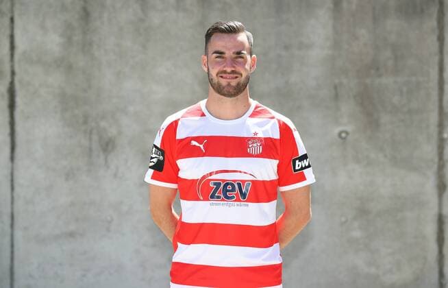 Zwickau Soccer 3 Liga Zwickau 02 07 2018 Soccer 3 Liga FSV Zwickau Portrait date 2018 2019 Pictured Morris Schröter Schroeter FSV Zwickau