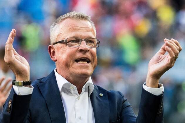 180703 Head coach Janne Andersson of Sweden after the FIFA World Cup WM Weltmeisterschaft Fussball round of 16 match between Sweden and Switzerland on July 3, 2018 in ST Petersburg. Photo: Petter Arvidson BILDBYRN kod PA 87748 *** 180703 Head coach Janne Andersson of Sweden after the FIFA World Cup round of 16 match between Sweden and Switzerland on July 3, 2018 in St. Petersburg Photo Petter Arvidson BILDBYR N Code PA 87748  Copyright: PETTERxARVIDSON BB180703PA162