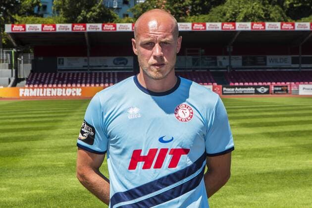 Andre Poggenborg SC Fortuna Cologne 3 Liga PortraÌttermin 2018 2019 Portraittermin SC Fortuna Köln