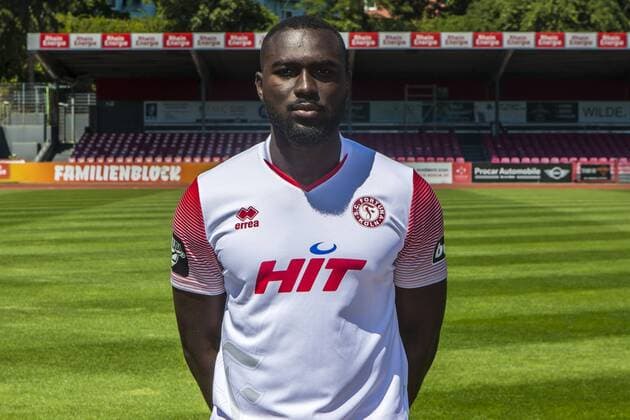 Bernard Kyere SC Fortuna Cologne 3 Liga PortraÌttermin 2018 2019 Portraittermin SC Fortuna Köln
