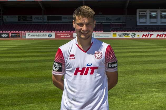 Alem Koljic SC Fortuna Köln 3 Liga PortraÌttermin 2018 2019 Portraittermin SC Fortuna Köln