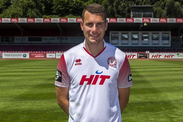 Thomas Bröker SC Fortuna Köln 3 Liga PortraÌttermin 2018 2019 Portraittermin SC Fortuna Köln