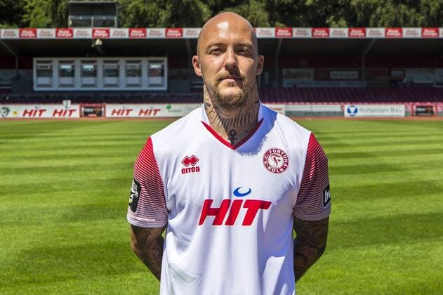 Maurice Exslager SC Fortuna Cologne 3 Liga PortraÌttermin 2018 2019 Portraittermin SC Fortuna Köln