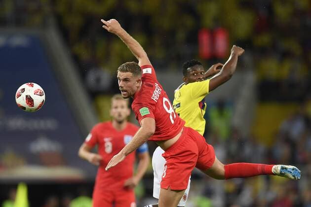 Photo LaPresse - Fabio Ferrari July 03, 2018 Moscow ( Russia Federation ) Russia 2018 - Coppa del Mondo FIFA - Colombia vs England - eighths to finals - Spartak Stadium. in the pic:Harry Kane (England)  Copyright: xFabioxFerrari LaPressex