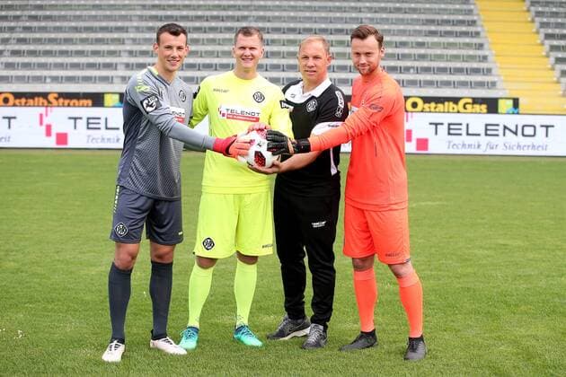 Matthias Layer VfR Aalen Daniel Bernhardt VfR Aalen Goalkeeper Coach Erol Sabanov VfR Aalen Matthias Layer VfR Aalen Raif Husic VfR Aalen VfR Aalen 3 League Portraettermin 2018 2019 VfR Aalen 3 League Portraettermin 2018 2019 05 07 18 Aalen Copyright: xEIBNER HarryxLangerx EP_HLR